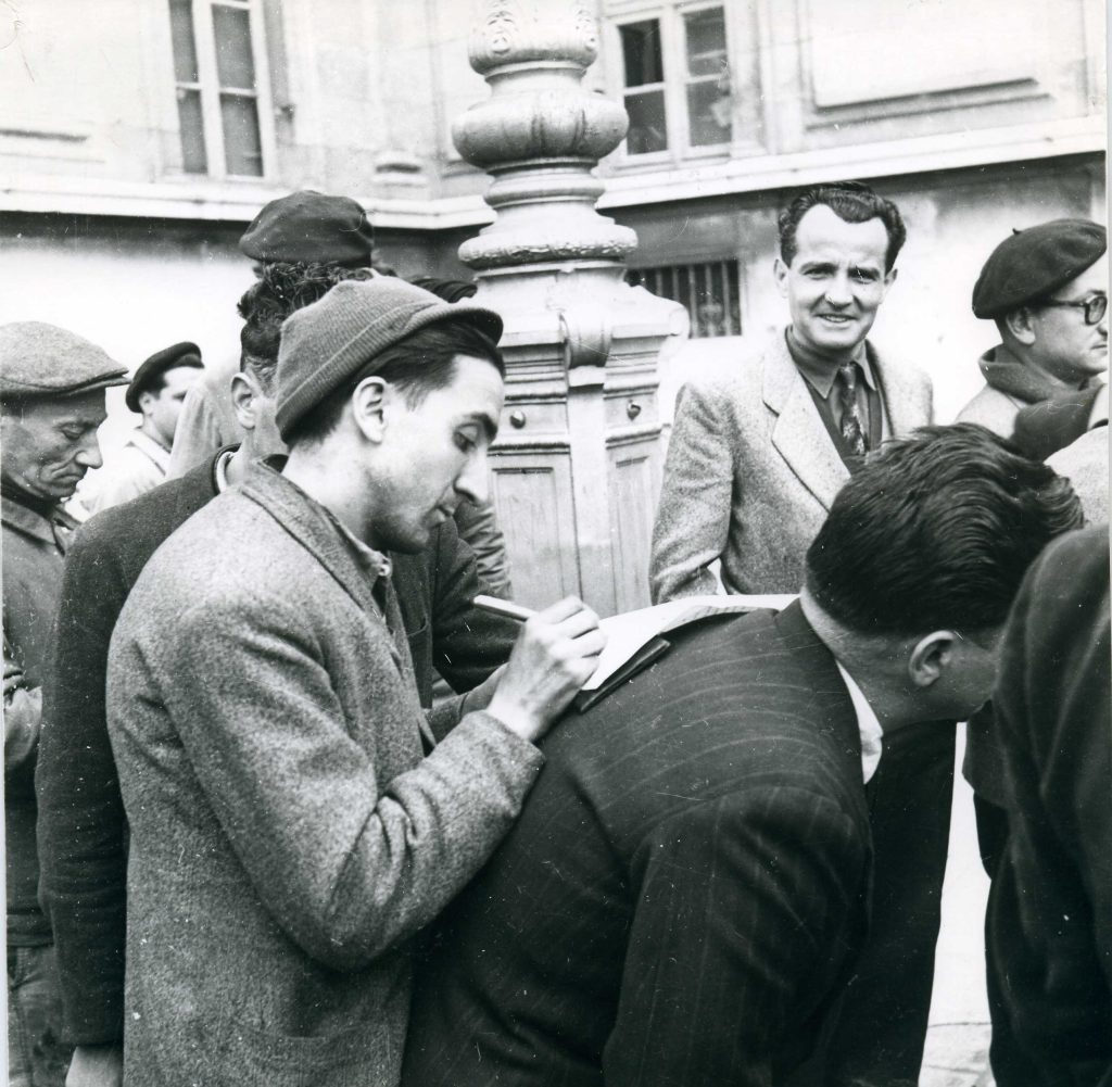 Soutien des délégués CGT de l'usine Merlin Gerin, 1952. Collection du musée de la Viscose © Le TRACé